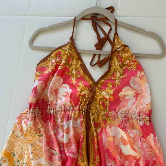 Flying Tomato Pink and Yellow Floral Maxi Dress - Picture 3 of 6